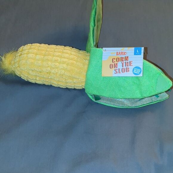 3 pc BBQ themed Bark Dog Toy Set - Corn, Rib, and Baked Potatoes BENEFITS RESCUE - Picture 11 of 12